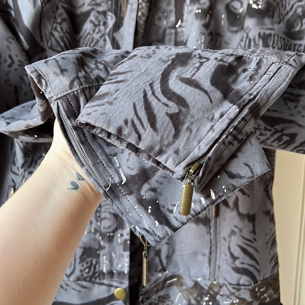 Orly Grey with Black Pattern Spring/Fall Jacket - Picture 5 of 11